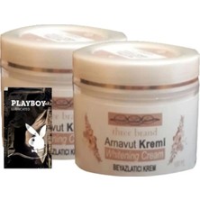 Erdo Ticaret Three Brand Arnavut Kremi 2li Birden Whitening Cream  Kremi 100 ml + 1 Hediye Jel
