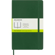 MarkEntegra Moleskine Çizgisiz Mersin Yeşili Defter L Boy Yumuşak Kapak