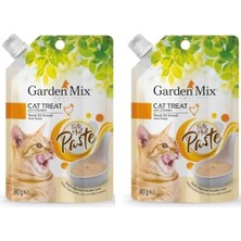 MarkEntegra Garden Mix Tavuk Eti Ezmeli Kedi Ödülü 80GR (2 Paketi)