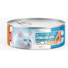 MarkEntegra Nutritive Life Kısırlaştırılmış Kediler Için Somon Etli Ezme (24 x 80 Gr)