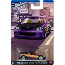 MarkEntegra Hot Wheels Temalı Arabalar Silver Serisi 99 Honda Cıvıc Type R (Ek9) JKX57