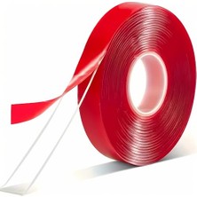 MarkEntegra Şeffaf Silikonlu Çift Taraflı Montaj Bandı – 10MM x 5 Metre | Süper Güçlü, Su Geçirmez, Akrilik Yapışkan Bant – Iz Bırakmaz, Yeniden Kullanılabilir