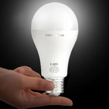 MarkEntegra Şarjlı LED Ampul 9W (830 Lümen) 6400K Beyaz Işık, Elektrik Kesintisinde Otomatik Yanan E27 Duylu Şarj Edilebilir Acil Durum Işıldak Ampulü Cata CT-4229          [enerji Sınıfı F]