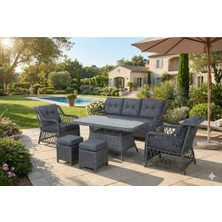 Liv Concept Lina Bahçe ve Balkon Takımı 3+1+1