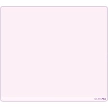 MarkEntegra Temperli Cam Mouse Pad - Mat Yüzey, 4mm Kalınlık, Kaymaz Kenarlar, Bilek Dostu Bizote Kenar, Oyun & Ofis (Toz Pembe, 45X40)
