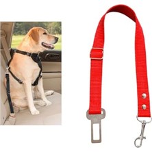 MarkEntegra Köpek,kedi Araç Emniyet Kemeri Tasması (Kırmızı)
