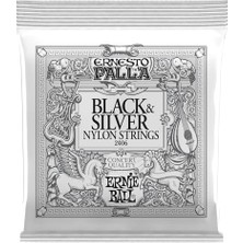MarkEntegra Ernie Ball Ernesto Palla Siyah & Gümüş Klasik Gitar Telleri Naylon
