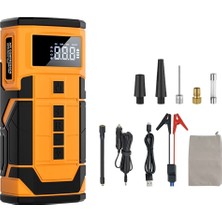 Comse Kablosuz Akü Takviye ve Hava Kompresörü 150 Psı Lastik Şişirme LCD Ekranlı Araç Acil Durum Cihazı