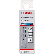 MarkEntegra Bosch Professional 10 Adet Hss Spiral Matkap Ucu Pointteq (Metal Için, 1 x 12 x 34 Mm, Matkap Aksesuarı)
