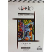 MarkEntegra Kosida Resim Defteri Dokulu 25X35 15 Yaprak