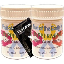 Erdo Ticaret Süper Peppermint 2 Adet Olarak Ayaklara ve Ayak Kokusuna Bakım Kremi 50 ml Ölçek + Yanında Jel
