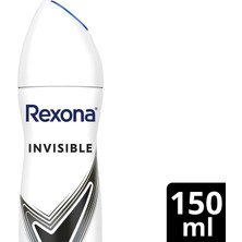 Rexona Kadın Sprey Deodorant Invisible Beyaz İz Sarı Leke Karşıtı 72 Saat Kesintisiz Üstün Koruma 150 ml