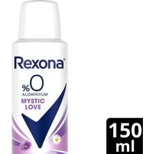 Rexona Kadın Sprey Deodorant Mystic Love %0 Alüminyum 150 ml