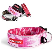 MarkEntegra Neo Classic Wide Büyük Köpekler Için Geniş Boyun Tasması 2xl Pembe Kamuflaj