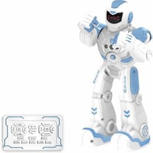 MarkEntegra Oyuncak Uzaktan Kumandalı ve El Sensörlü Şarjlı LED Işık Moonwalk Yürüyen Akıllı Robot 19 Fonksiyonlu Robot