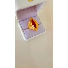 Zümra Store Baget Mekik Altın Kaplama Yüzük