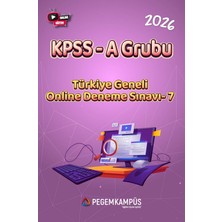 Pegem Kampüs 2026 KPSS A Grubu Türkiye Geneli Online Deneme Sınavı-7