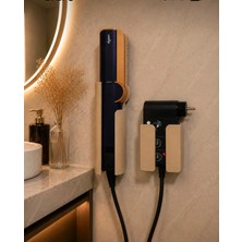 Megy Home Bej Dyson Airstrait Uyumlu Stand Tutucu Set Plastik Malzeme ile Duvara Montaj