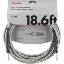 MarkEntegra Professional Series Instrument Cable, Tweed 5.5 Metre - White Tweed Enstrüman Kablosu