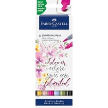 MarkEntegra Faber-Castell Goldfaber Aqua Çift Uçlu Sanatsal Markör 6’lı Kaligrafi