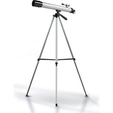 Teleskop 100 Kat Yakınlaştırma 50MM Eğitici Astronomik Uzay Doğa Ay Gözlem Teleskobu + Tripod