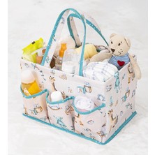Hace Bazaar Baby Kullanımı Kolay Desenli Taşınabilir Bakım Çantası (Yeşil)