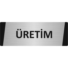 Özarslan Dizayn Üretim Metal Uyarı Levhası 5X20 cm Gümüş Renk