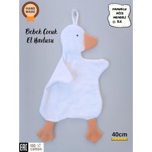 Sevimli Ördek Bebek &amp; Çoçuk Havlu Banyo El Yüz Havlusu - Temizlik Kuruluma Bezi/uyku Arkada�