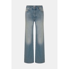 Denim Trip Straight Fit Açık İndigo Kadın Jean Pantolon