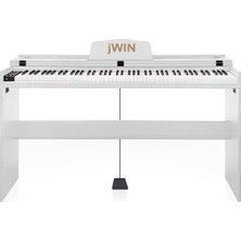 Jwin Sdp-92 Tuş Hassasiyetli 88 Tuşlu Kapaklı Dijital Piyano - Beyaz