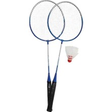 Universal Universal 2 Raket 3 Top Badminton Set Badmi̇nton Raket/top, Unisex, Gri, Large