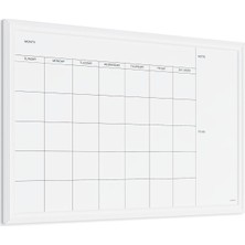 U Brands Marka Manyetik Tahta Folyosu, Duvar Tahtası, Tebeşir Tahtası, 50,8 x 76,2 Cm, Beyaz Ahş