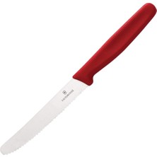 Victorinox 11 cm Bıçak, Naylon, Kırmızı, 30 x 5 x 5 cm ile Domates Bıçağı