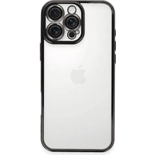 Fantastik Store Newface Apple iPhone 16 Pro Max Kılıf Razer Lensli Silikon - Siyah