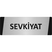 Özarslan Dizayn Sevkiyat Metal Uyarı Levhası 10X20 cm Gümüş Renk