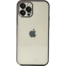 Fantastik Store Newface Apple iPhone 12 Pro Kılıf Razer Lensli Silikon - Siyah