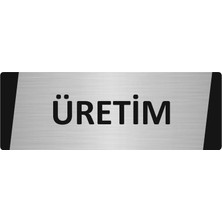 Özarslan Dizayn Üretim Metal Uyarı Levhası 7X20 cm Gümüş Renk