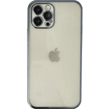 Fantastik Store Newface Apple iPhone 12 Pro Kılıf Razer Lensli Silikon - Lacivert