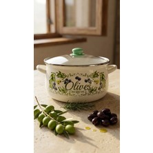 Emaye Market Emaye Tencere Yoğurt  Kızartma Tenceresi 24 cm 5,5 Litre