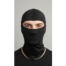 Thermoform Aeroride Mikrofiber Kask Içi Balaklava Antimikrobiyal Kar Maskesi Siyah