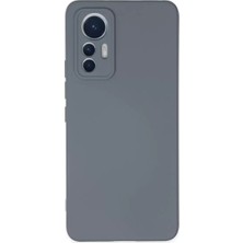 Fantastik Store Newface Xiaomi Mi 12 Lite Kılıf Nano Içi Kadife Silikon - Gri