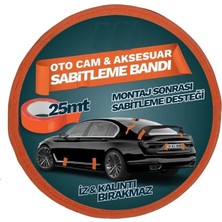 Oto Cam ve Aksesuar Geçici Sabitleme Bandı Turuncu 45MMX25MT