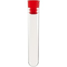 Deney Tüpü 16X100 mm / Plastik (100 Adet) - Dibi Yuvarlak Kapaklı