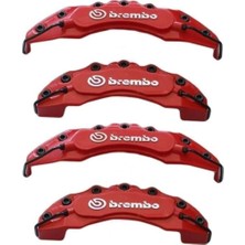 Brembo Honda Civic Fd6 Uyumlu Mugen Rr Kırmızı Kaliper Kapağı, 4 Adet