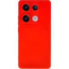 Fantastik Store Newface Xiaomi Redmi Note 13 4g Kılıf Nano Içi Kadife Silikon - Kırmızı
