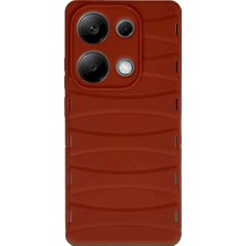 Fantastik Store Newface Xiaomi Redmi Note 13 Pro 4g Kılıf Bibercas Silikon Kapak - Kırmızı