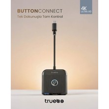 Truebo ButtonConnect 3in1 Aç/Kapa Tuşu HDMI Hub