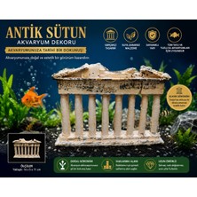 Medusa Antik Sütun Akvaryum Dekoru