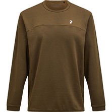 Peak Performance W Traıl Polartec Crew Kadın Günlük Sweatshirt G79810060T Kahverengi