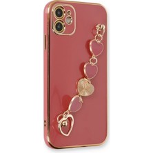 Fantastik Store Newface Apple iPhone 12 Kılıf Esila Silikon - Kırmızı